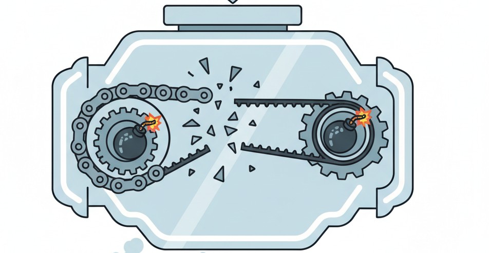Illustration Obsolescence programmée : comment les chaînes et courroies sont sacrifiées chez BMW, Audi et Mercedes
