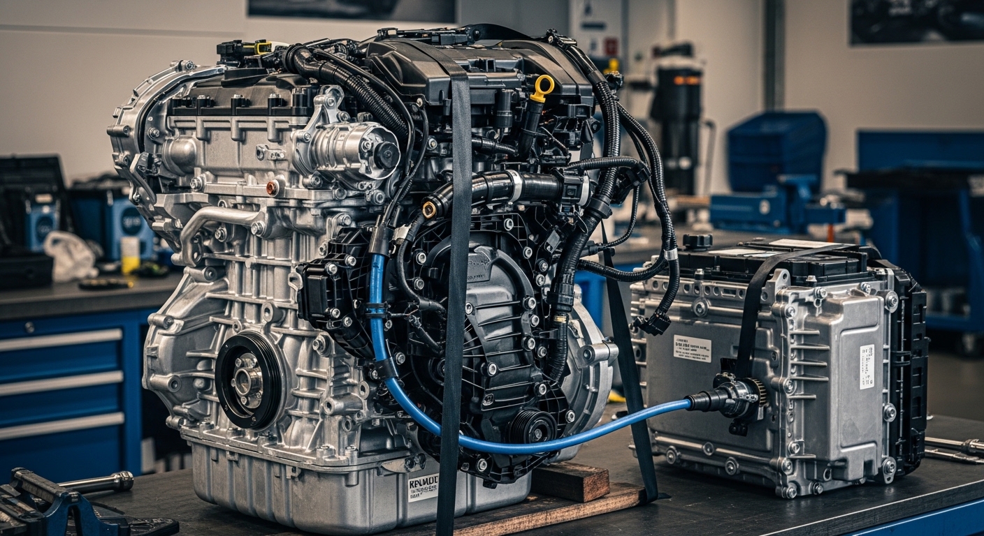 Illustration Horse H12 : le moteur hybride Renault-Dacia à 3,3 L/100 km qui roule sans pétrole