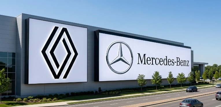 Illustration Mercedes à moteur Renault : liste complète des modèles, codes et blocs partagés
